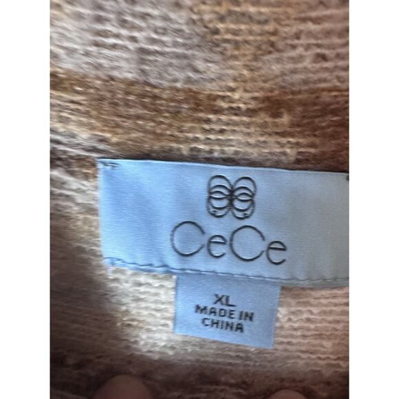 Cece Women’s Glamour Melody Long Sleeve Funnel Neck Fair Isle Sweater XL NWT $69 - Picture 5 of 12